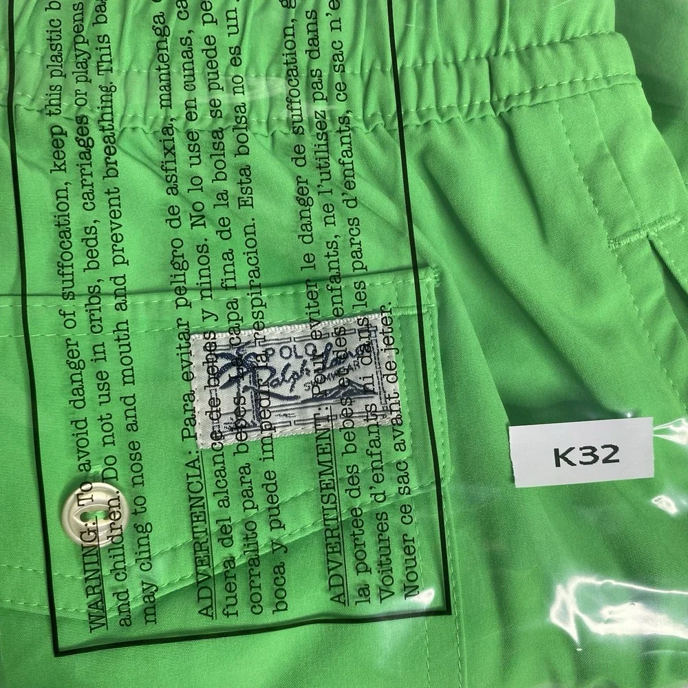 Polo Ralph Lauren Men's XL Neon Green Swim Trunks Shorts Mesh Lined‎